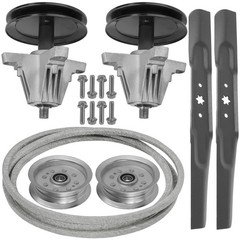 Spindle w/Blade Pulley Belt For Troy-Bilt 13AM77BS066 13AM77BS223 Pony 42″