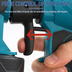 With 2 Batteries High Pressure Cordless Paint Sprayer Electric HVLP Spray Gun US