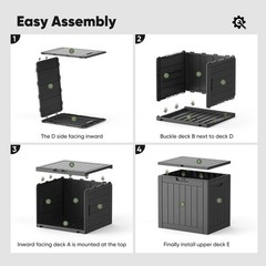 NEWBULIG 31 Gallon Outdoor Storage Box, Waterproof Deck Box with Lockable Lid…