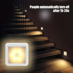 Motion Sensor LED Night Light Battery Powered Indoor Closet Cabinet Wall Cabinet