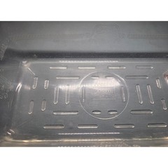 Glasbake Clear Glass Loaf Pan Rectangular Baking Dish Etched Design Vintage USA