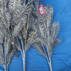 Artificial Silver Pine Branch Picks Door Decoration, 18 in, Pack Less Than 10