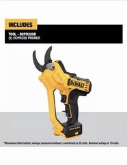 DEWALT DCPR320B 20V MAX Pruner Tool Only, LED Work Light, 1.5 in Cut Capacity