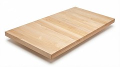 24 in. x 48 in. x 1.5 in. Solid Maple Butcher Block Countertop