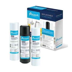 ECOSOFT STANDARD SET OF REPLACEMENT FILTERS FOR REVERSE OSMOSIS (STAGES 1-2-3)