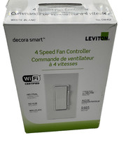 Leviton Decora Smart 4-Speed Fan Controller with Wi-Fi Technology No. DWASF