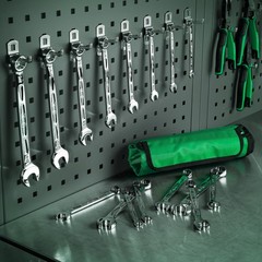 Tools USA 16 Piece, 12 Point, SAE & Metric Chrome Combination Wrench Set | SK013