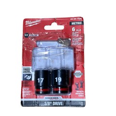 Milwaukee SHOCKWAVE Impact Duty 3/8″ Drive Metric Socket Tool Set | AS SHOWN