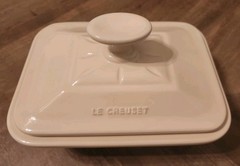 Le Creuset Premium Stoneware Terrine (pearl)28oz (6.5″x4.5″) BO211-16 (rare item
