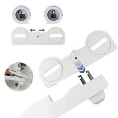 Bidet Fresh Water Dual Spray Kit Non Electric Toilet Seat Attachment Cold Wash