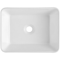 VEVOR Modern Ceramic Vessel Sink 16″ x 12″ Bathroom Vanity Bowl Countertop White
