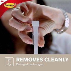 10pk Small Stainless Steel Hooks: Adhesive Hat ; Comando Hooks, 0.5 lb Capacity,