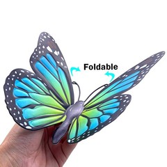 Metal Butterfly Wall Art Outdoor Decor – 4 Pack 9.8in Butterflies Wall Sculpt…