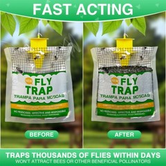 10 pack Outdoor Fly Traps – Disposable, Hanging Outdoor