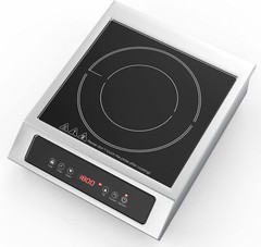 Commercial Electric Induction Cooktop Electric Hot Plate Touch Screen 1800W 110V