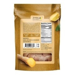 2 Packs Nutty & Fruity Ginger Chunks Dried Non Crystallized 32 oz Each = 4 lbs