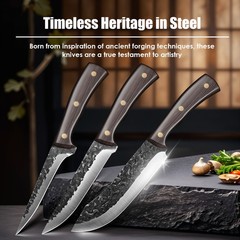 3 Pcs Boning Knives Set Butcher Knife Slaughter Knife High Carbon Steel Cleaver