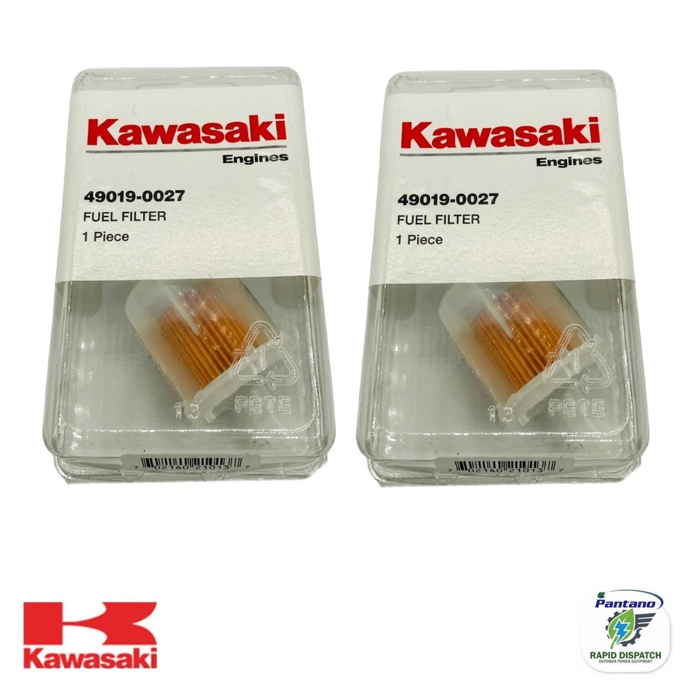 Kawasaki Fuel Filter 49019-0027 FR541V FR600V FR651V FR691V FR730V 2-Pack