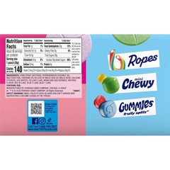 Giant Chewy Candy, Sweet and Tart, 1.35 oz, 36 count