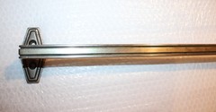 1920’s Antique Towel Bar Solid Nickel Silver / White Brass 3 lb 9 oz 27 5/8 Inch