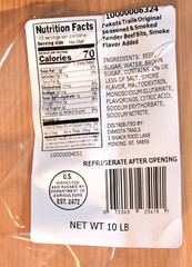ORIGINAL Tender Beef Bits BULK 10 pounds Dakota Trails – Smokey Flavor