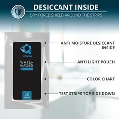 WeAQUA Water Hardness Test Kit – DoubleCheck 50 Strips – Hard