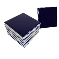Blue Cobalt Ceramic Tile 4.25 in Subway Square Shower Kitchen Wall Backsplash