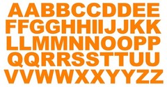 A B C Lettering Alphabet Die Cut Vinyl Decals Waterproof Many Colors and Sizes