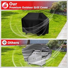 iCOVER 58 in BBQ Gas Grill Cover for Weber Char-Broil Nexgrill and More Grills