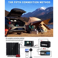 Complete 7000W Off-Grid Solar Kit 7000W Inverter 2pcs 300W Solar Panels 110V