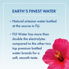 FIJI Natural Artesian Bottled Water 1.5 Liter 1.5L 12 Pack Case Electrolytes