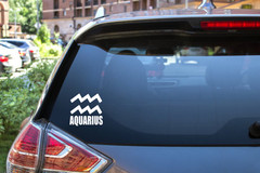 Aquarius Zodiac Sign Car Decal Sticker Vinyl #6428