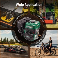 212cc 7HP Engine Motor Gas Pull Start Horizontal OHV Pressure Washers