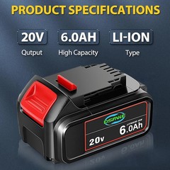 2Pack For DeWalt 20V 20 Volt Max 6.0AH Lithium Battery DCB206 DCB205-2 DCB201-2