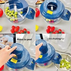 Automatic Fruit Peeler Electric Grape Peeling Machine for Restaurant Picnic Home