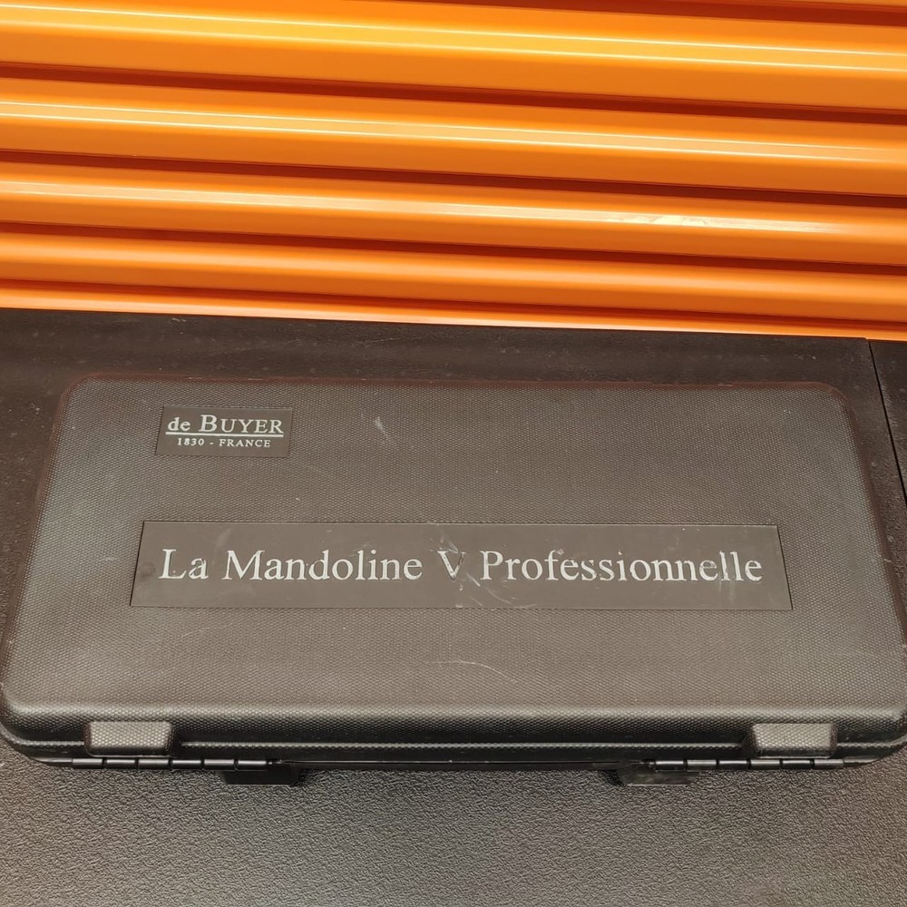 de Buyer La Mandoline V Professionnelle Mandoline Slicer Set w/ Case *incomplete