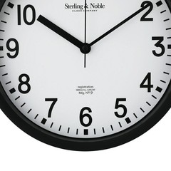 Mainstays Basic Indoor 8.78″ Black Analog Round Modern Wall Clock