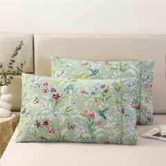 100% Cotton Pillowcases Set of 2 Standard Size Floral Printed Butterfly Pillow C