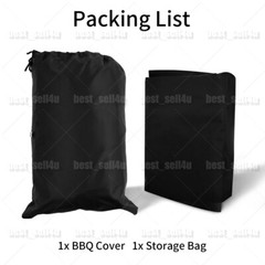 Heavy Duty Waterproof Barbecue Round BBQ Grill Cover for Weber Charcoal Kettle