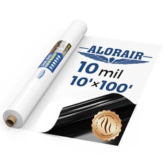 ALORAIR Crawl Space Vapor Barrier 10 mil 10′ x 100′ Crawlspace Encapsulation kit