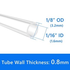 Silicone Tubing 9.84Ft 1/16-inch ID x 1/8-inch OD Food Grade Hose