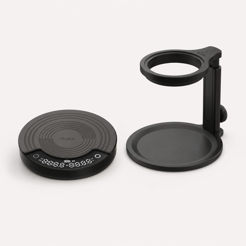 Outin Nano Coffee Station Bundle, Claro Coffee Scale+Nano Espresso Stand