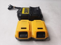 Lot of 2 FOR DEWALT 20V 8.0 AH 144Wh Lithium-Ion Rechargeable Battery W/ Charger