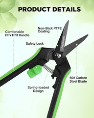 WORKPRO 2-Pack 6-Inch Garden Pruning Shears High-Carbon Steel Hand Pruners