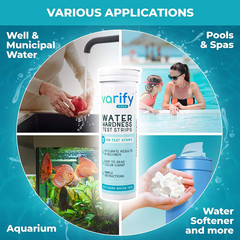 Water Hardness Test Kit Water Testing Kit Drinking Water Test Strips, 150 Strips