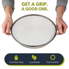 Wenses Original Round Soil Sifter for 5-Gallon Bucket, Stainless Steel Mesh