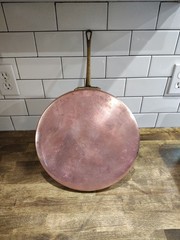 Copper 11.25″ Crepe Pan w/ Stainless Steel interior, Made in France