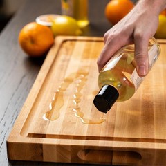 Cutting Board Oil – Food Grade Mineral Oil for Cutting Board – Enriched with Lem