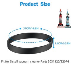Vacuum Belt Replacement for Bissell Cleanview Swivel Pet Upright Bagless/Powe…