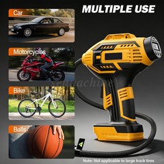 Car Air Tire Pump Inflator Compressor LED Digital Electric Portable 980kPa 20V